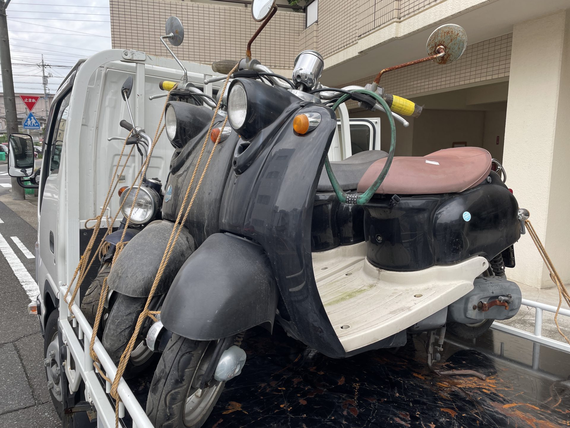 名古屋市天白区　放置バイク　まとめて無料処分　廃車