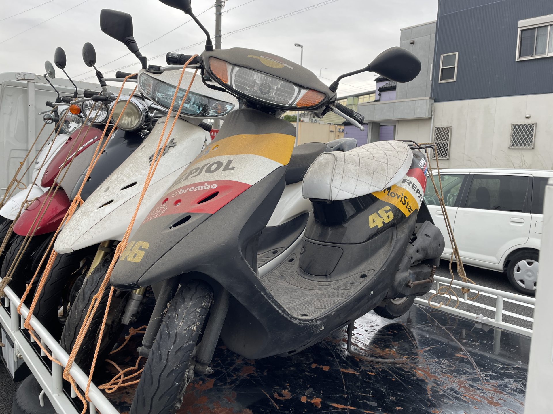名古屋市守山区本地が丘　原付　スクーター　バイク　無料廃車