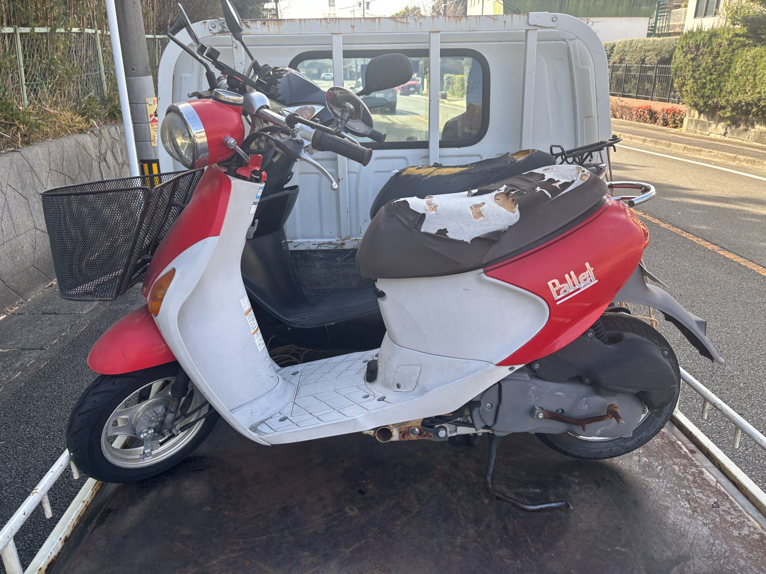 長期不動のスクーター2台 無料処分